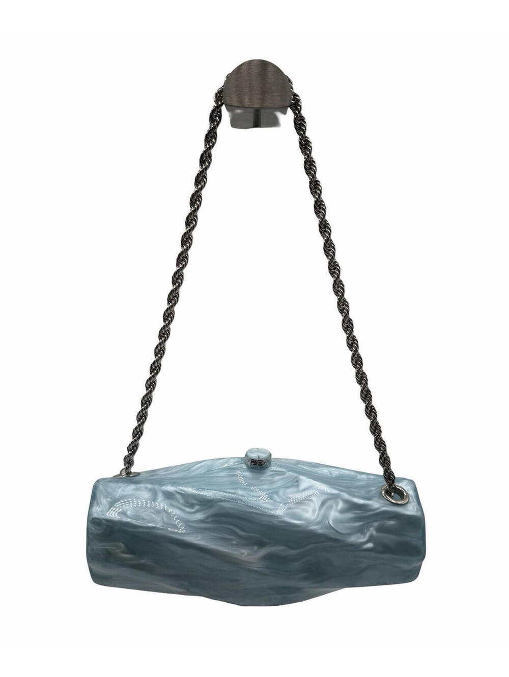 Cult Gaia Juliet Acrylic Shoulder Bag Hydrangea Blue